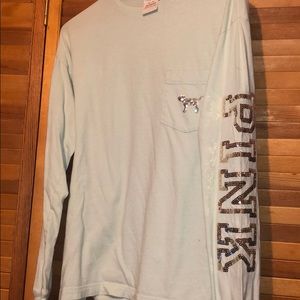 Victoria Secret PINK Light Blue Long Sleeve